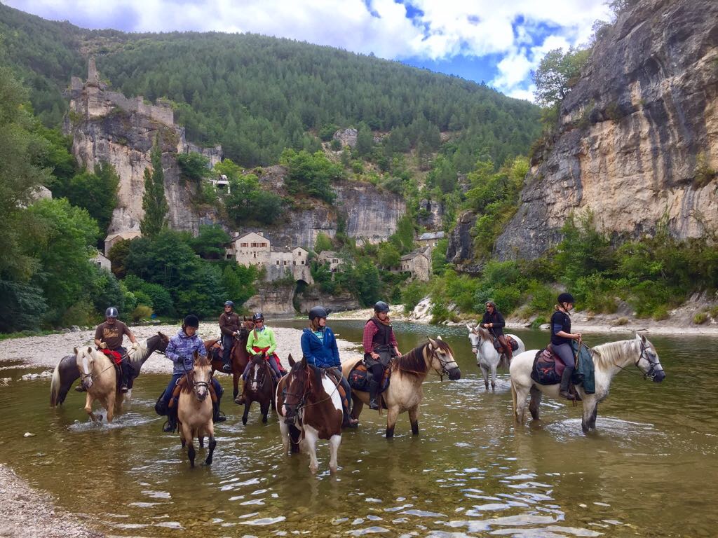 Trektocht te paard in Frankrijk