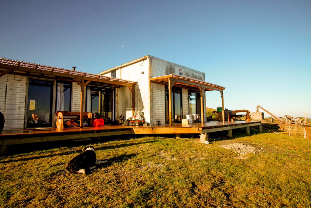 Accommodatie tijdens trektocht in Brazilië