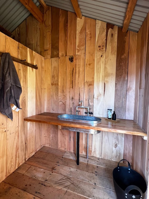 Wastafel tijdens een paardrijvakantie in Patagonië Argentinië