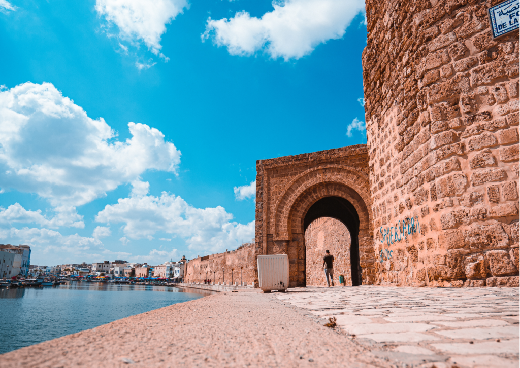Stadsmuur in Bizerte Tunesië
